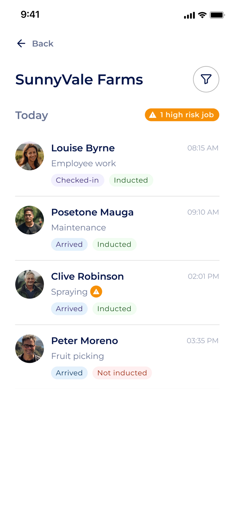 Visitor Management Third Screen Middle