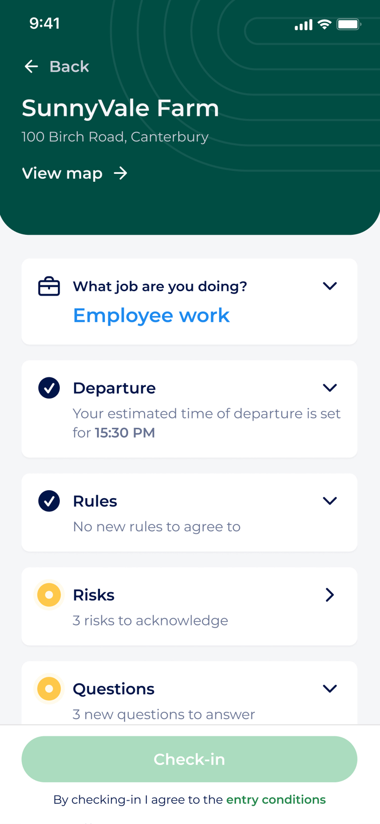 Visitor Management Second Screen Middle
