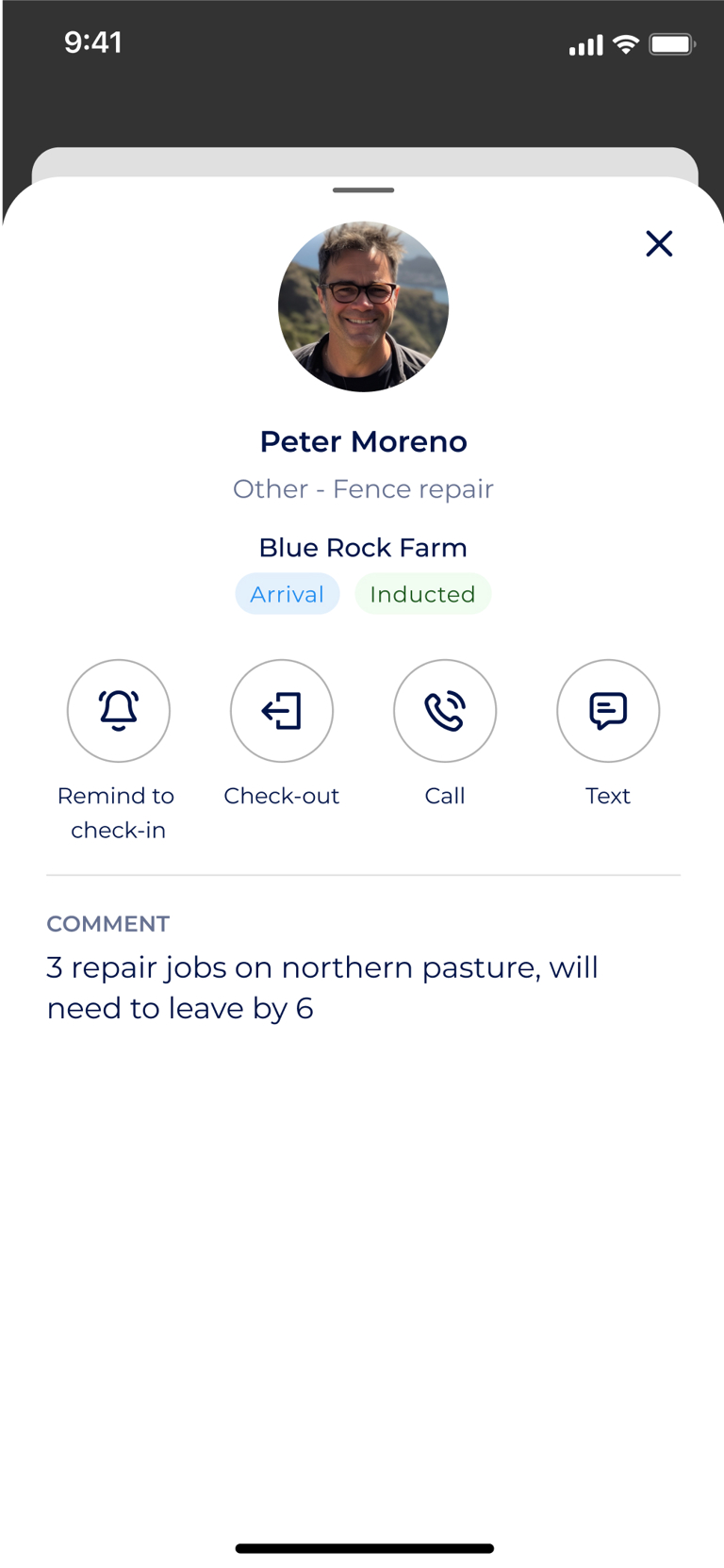 Lone Worker Third Screen