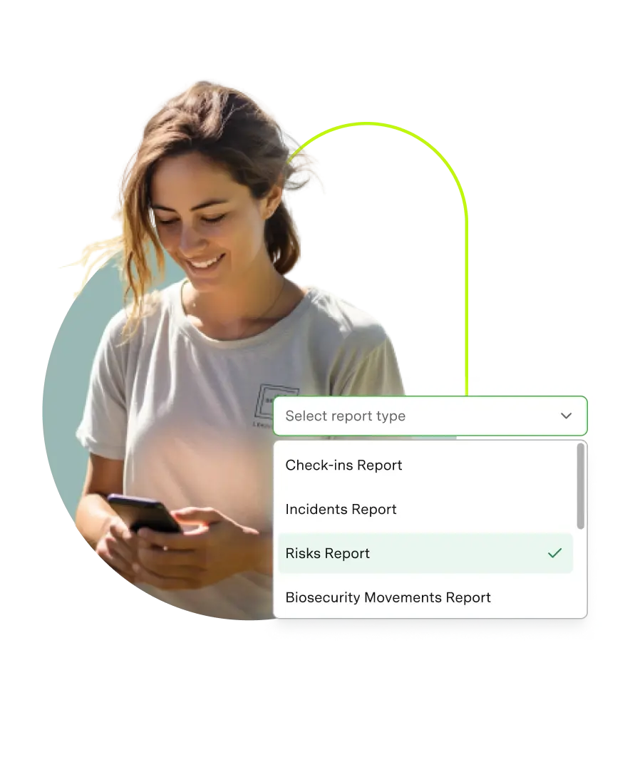 Drop Down Of Reporting Types Desktop